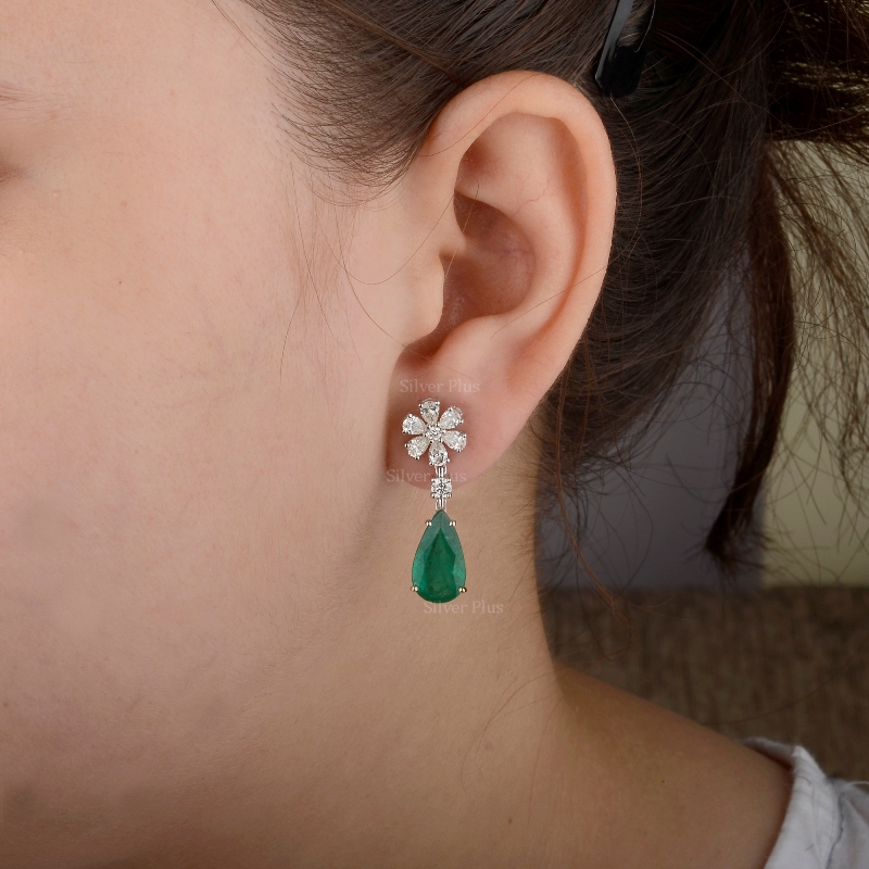Round Curvy Statement Dangle Earrings - Queerks
