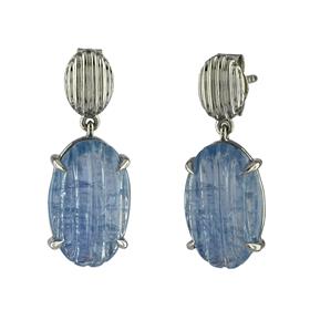 Brahma Blue Sapphire Drop Earrings